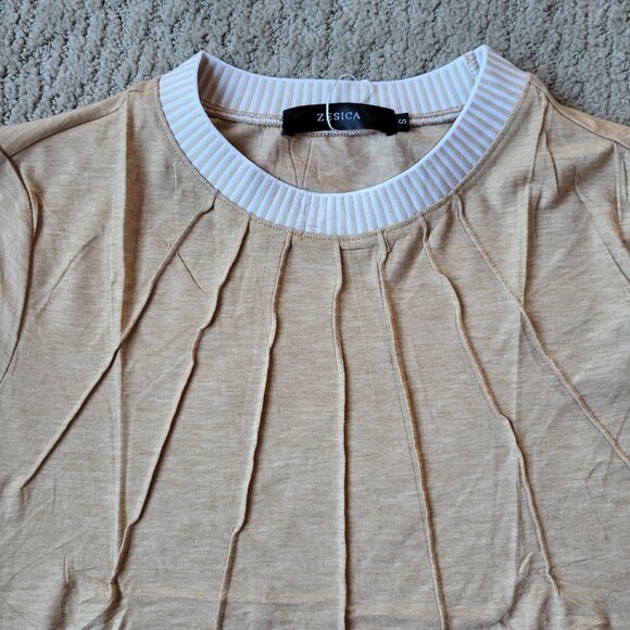 Women’s Long Sleeve Lightweight Shirt – Tan – Size S – NWT - Picture 3 of 9